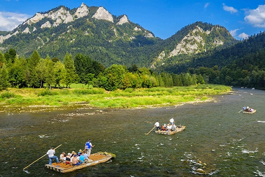 Biking and rafting at Pieniny